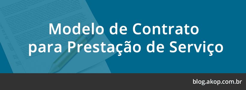 Modelo de contrato para Prestação de Serviços (Word)